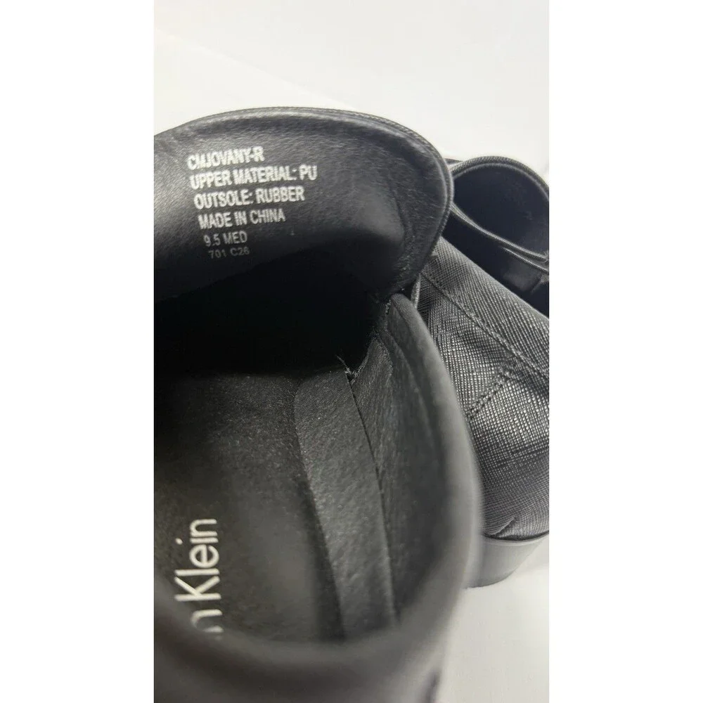 Calvin Klein Men’s Black Dress Loafers Slip-On Shoes Size 9.5 M 701 C26